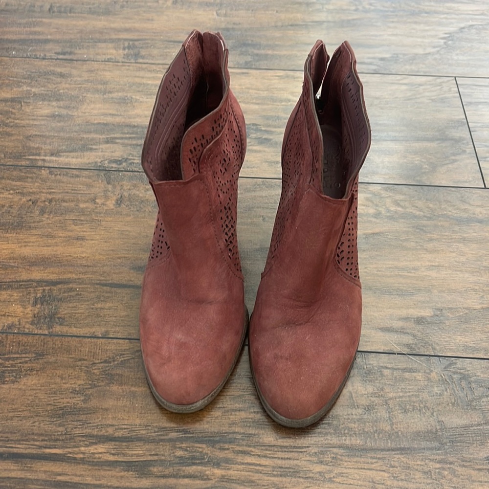 Vince Camuto Maroon Booties